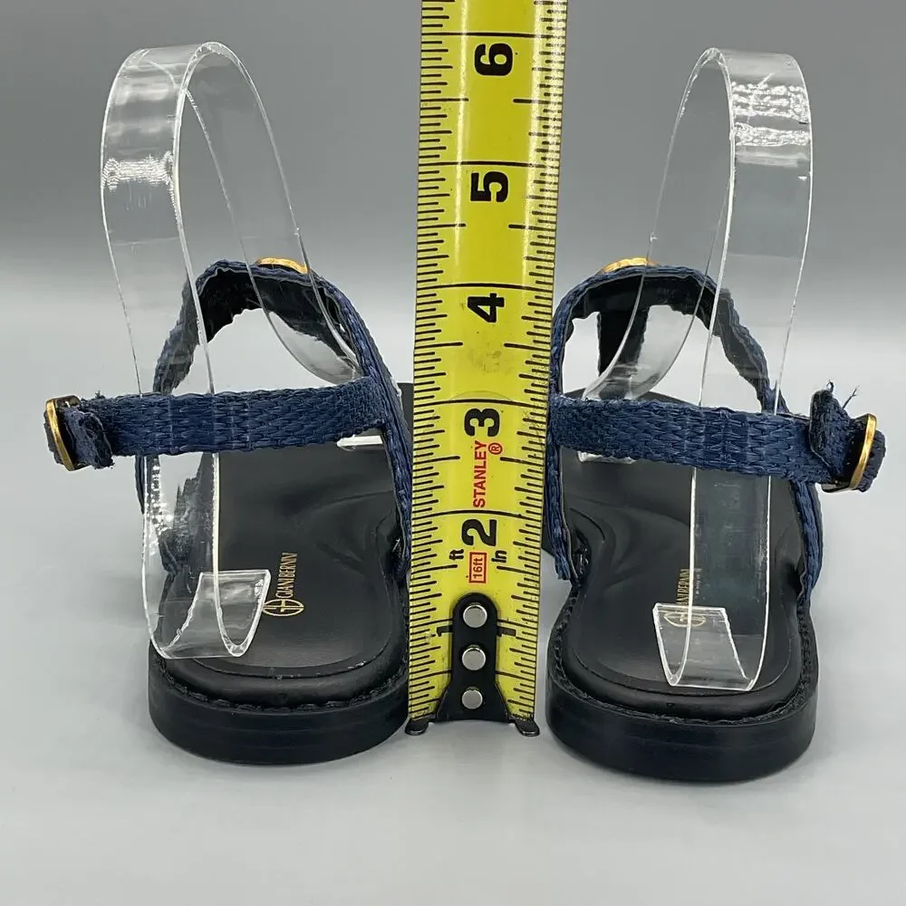 NEW Giani Bernini Women’s Nayelli Thong Flat Sandals Navy Size 8.5M